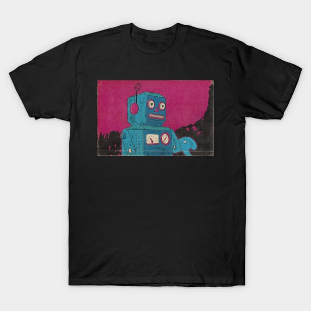 Happy Robot T-Shirt by IcarusPoe